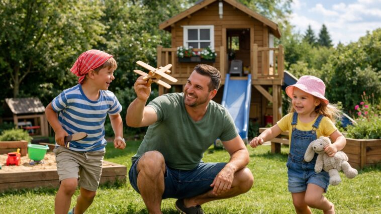 Der perfekte Familiengarten: Praktische Tipps fĂŒr VĂ€ter und Heimwerker